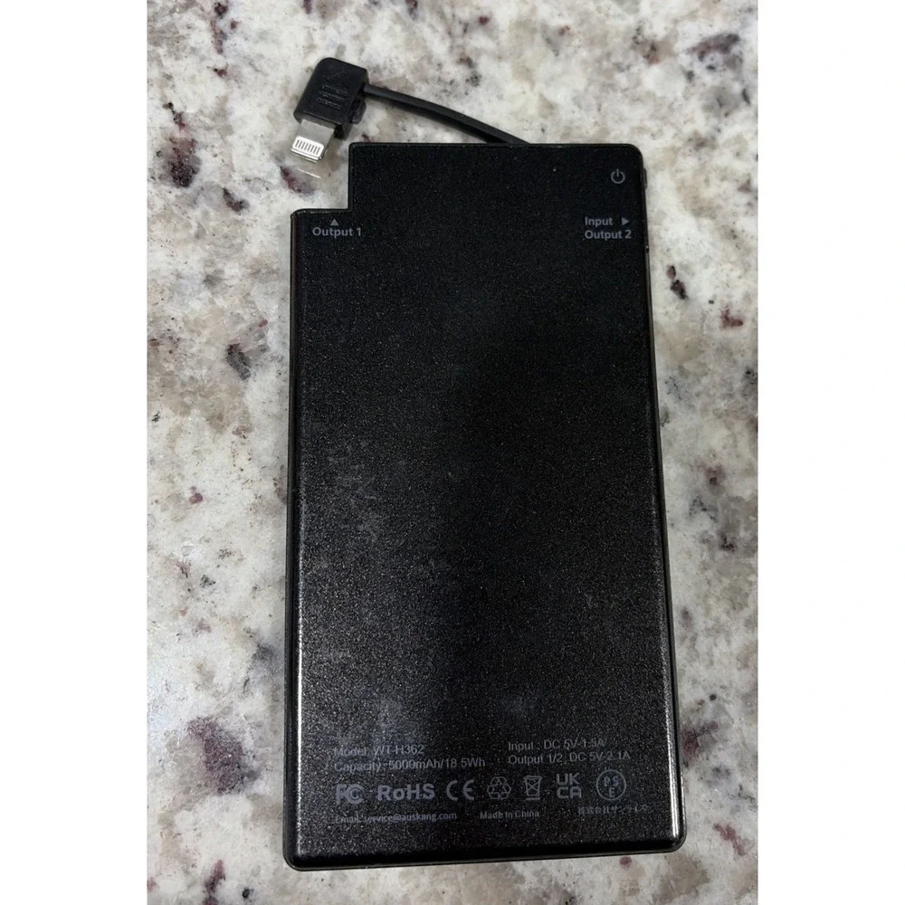Auskang Portable Charger, Ultra-Compact Mini External Battery Pack For iPhone
